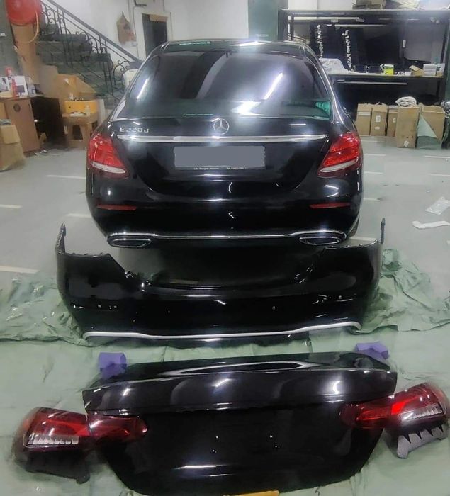 Mercedes W213 facelift E63AMG пакет фарове стопове капак броня решетка