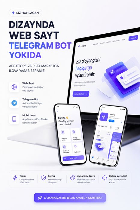 TELEGRAM BOT yasaymiz!