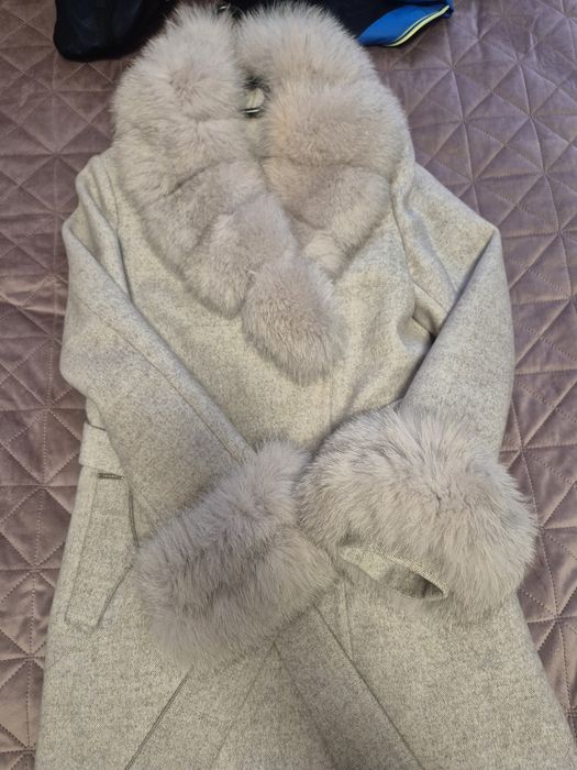 Елегантно дълго палто(Кашмир и вълна)