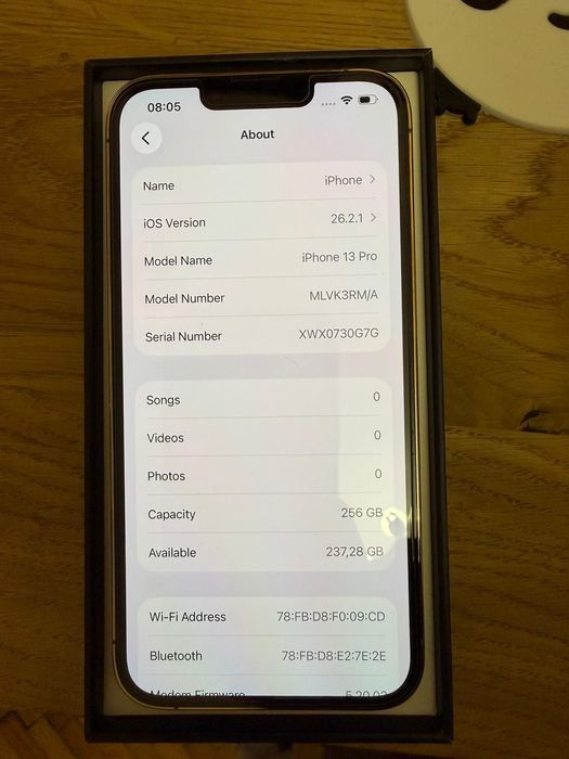 iPhone 13 Pro 256GB Gold – stare foarte bună
