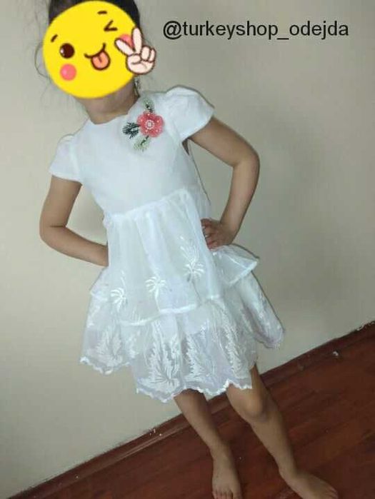 Платье для девочек новое турецкое. Размеры есть