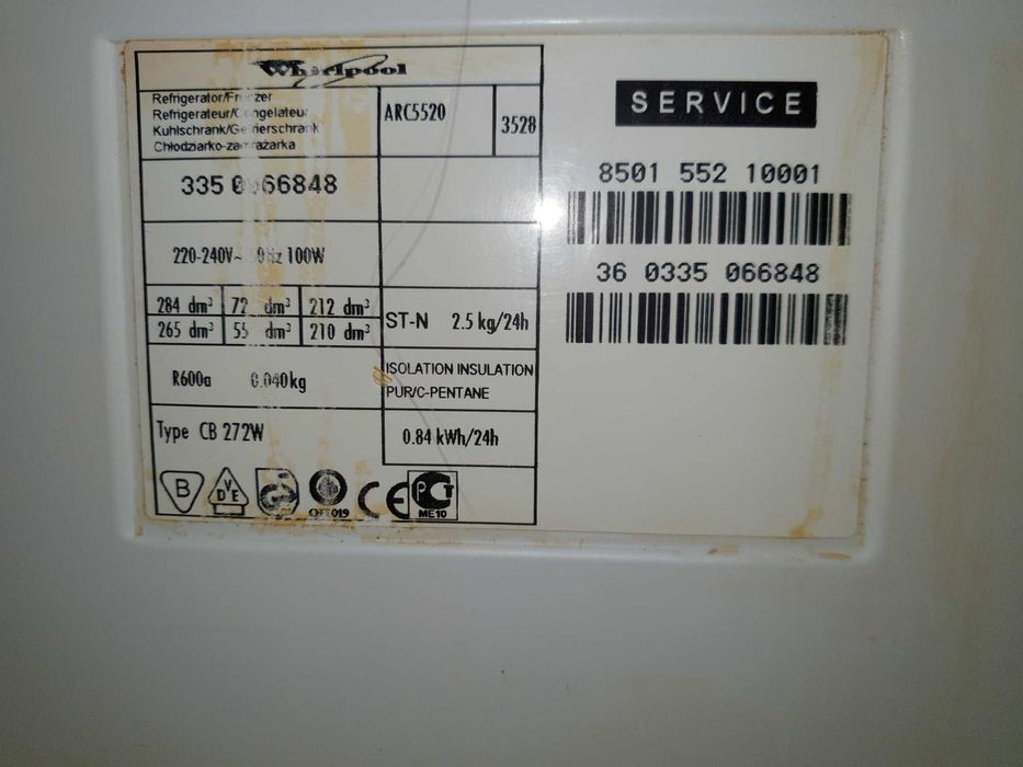 Combină frigorifică WHIRLPOOL - ARC 5520