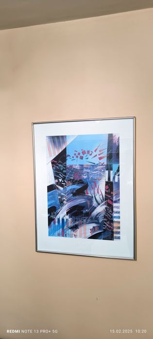 Абстрактен модерен колаж" Jumping colors"