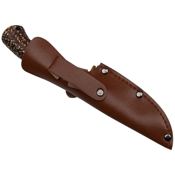 Cutit vanatoare IdeallStore®, Bone Density, 21 cm, teaca piele