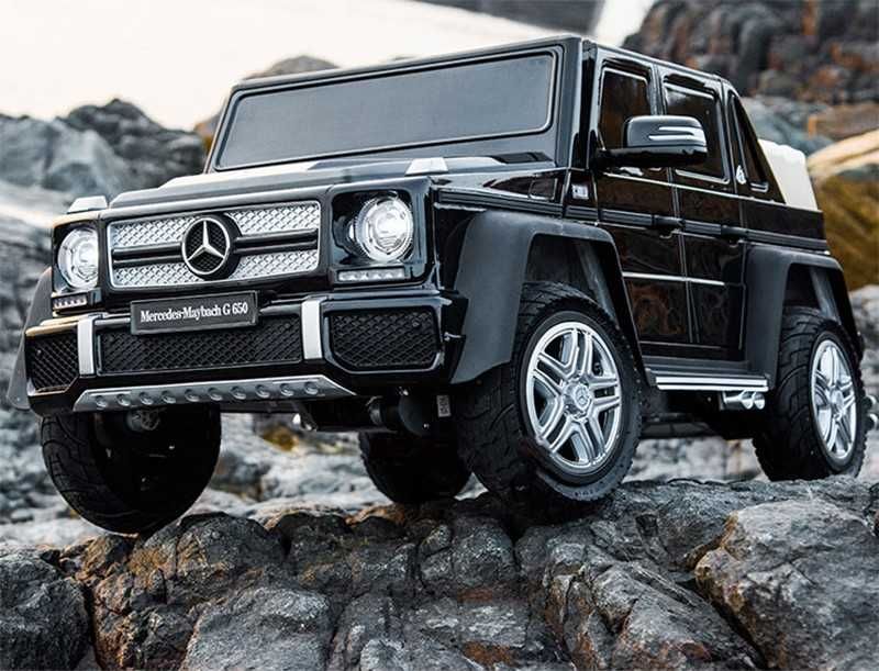 Акумулаторен джип Mercedes G650 Maybach 4x4 12V,MP3, с меки  гуми