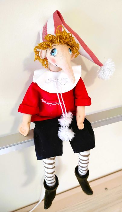 Кукла Пинокио. Ръчна изработка.