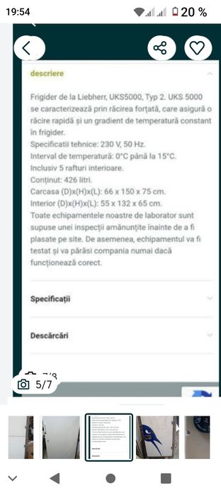 Vând frigider, răcitor liebherr