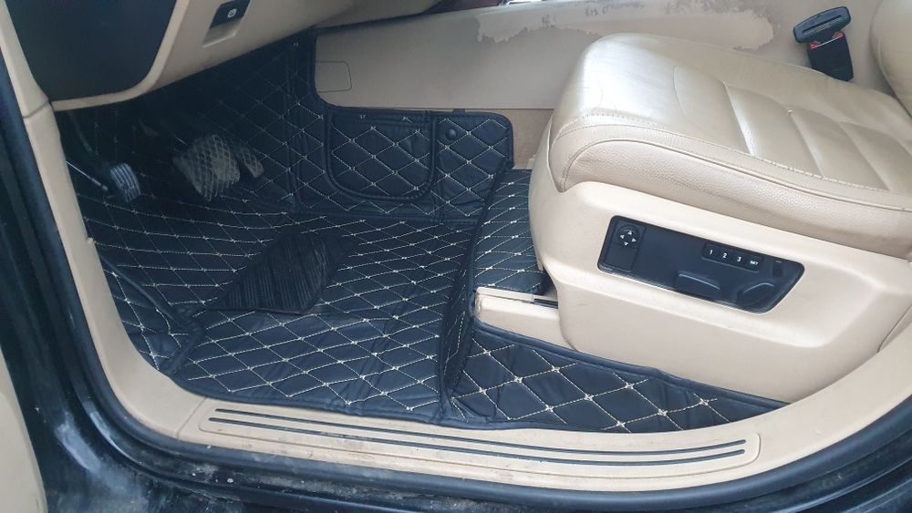 Set covorase presuri cauciuc vw touareg 7L mocheta diamant dedicate 7P