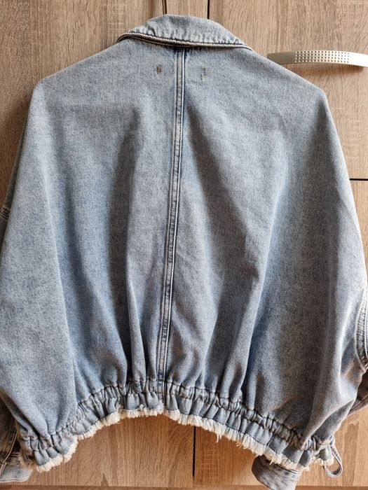 Дамско дънкено яке,светъл деним