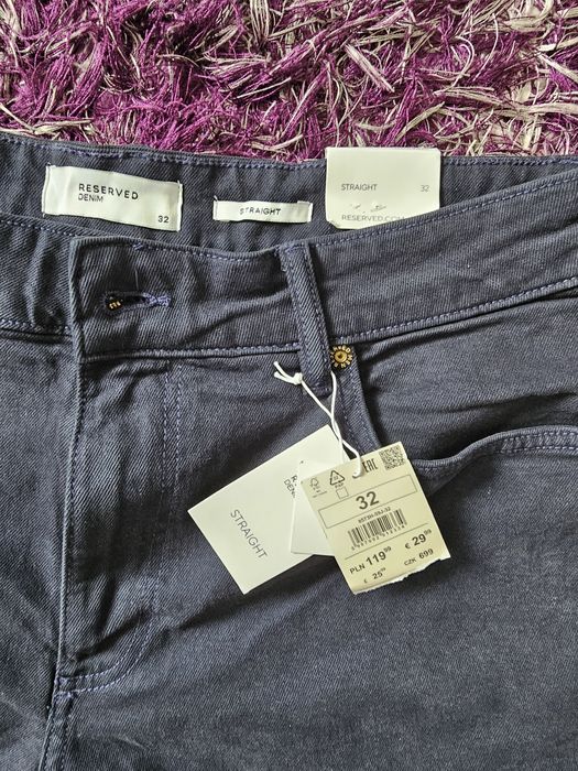 Pantaloni trei sferturi reserved denim straight marime 32 noi