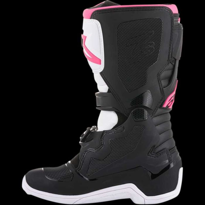 Дамски мотокрос ботуши ALPINESTARS Stella Tech 3 BLACK/WHITE/PINK