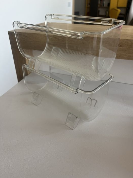 Нови 2 бр  поставки за бутилки органайзер за хладилник