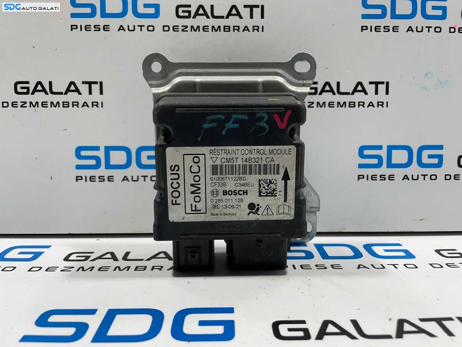 Unitate Modul Calculator Control Airbag Ford Focus 3 2010 - 2015 Cod CM5T-14B321-CA [L3757]