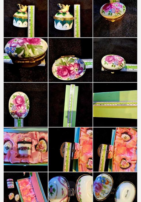 Порцеланов комплект- бижутерни кутии