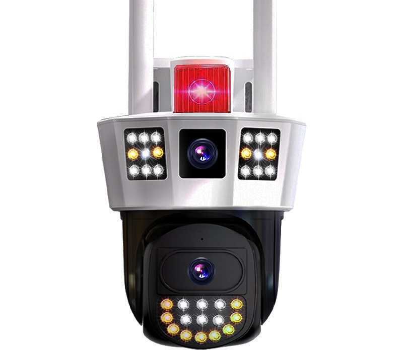 Тройна Wi-Fi камера за видео наблюдение 10 Mpx 360°  Панорамна камера