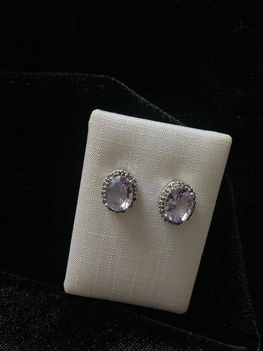 Серьги серебро 925 с аметистом