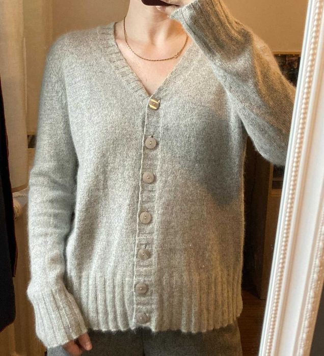 Cardigan angora cu matase