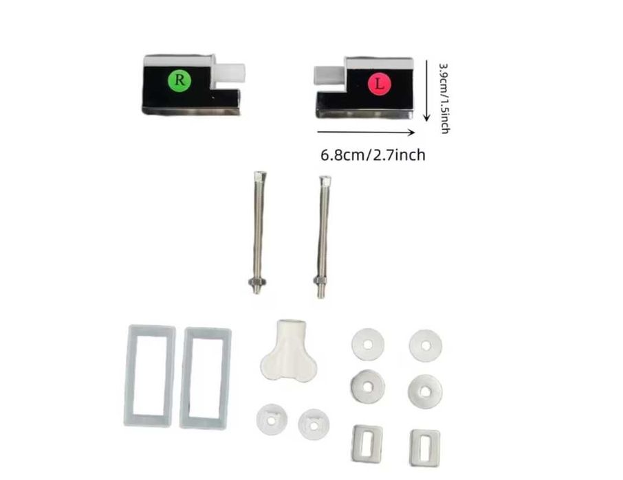 Комплект панти за тоалетна седалка с плавно затваряне, панти за WC