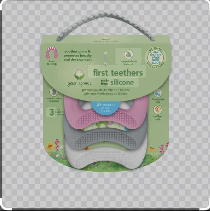 Inel gingival pentru dentiție Dr Brown's, Green Sprouts