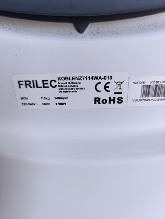 Нова!!! Слим Пералня Frilec 7kg