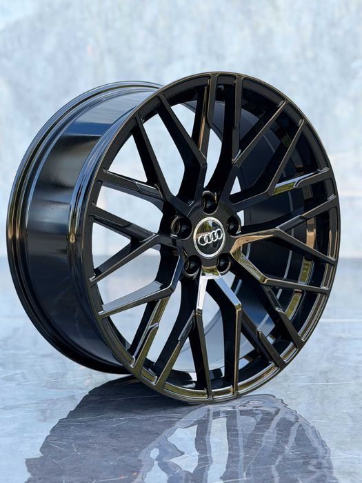 Jante Roti Audi R20 5x112 Black A4 A5 A6 A7 A8 Q3 Q5 Q7 Q8 SQ7 SQ8 RSQ8 E-Tron Aliaj Nou