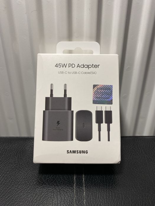 Încărcător Samsung 45W Super Fast Charging + cablu USB-C (nou, sigilat