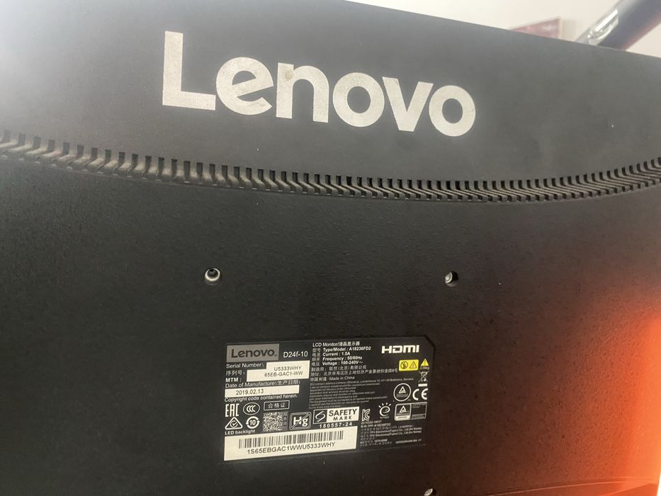 Монитор Lenovo D24f-10 144 Герц