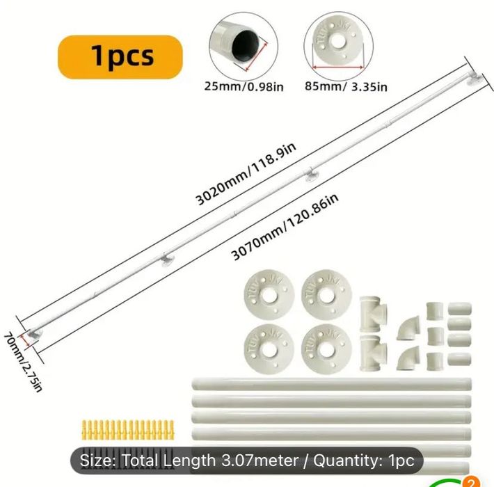 Стенен парапет помощен