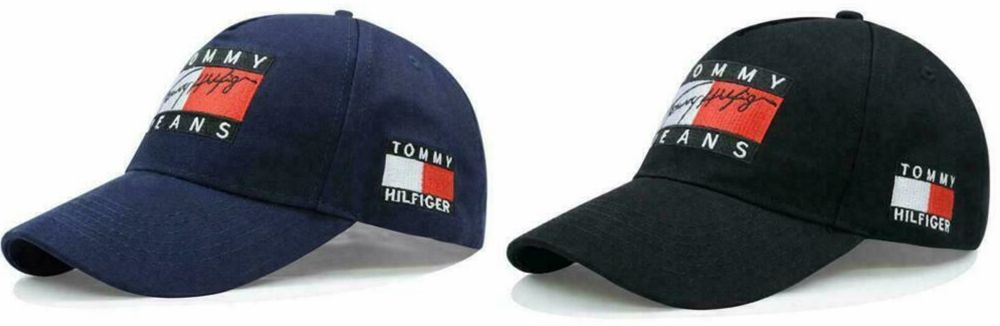 Caciula Cozoroc Tomy Hilfger, Adidas. Negru, Albastru, Noua!