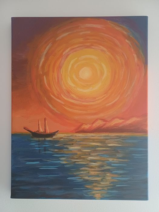 Tablou "Sunset by the sea"