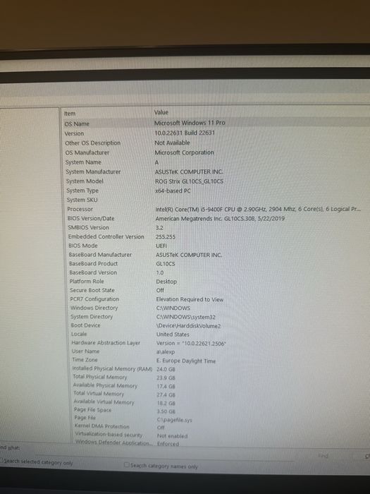 Setup gaming asus rogue