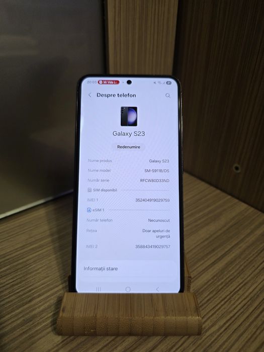 Samsung s23 si Samsung A21S.