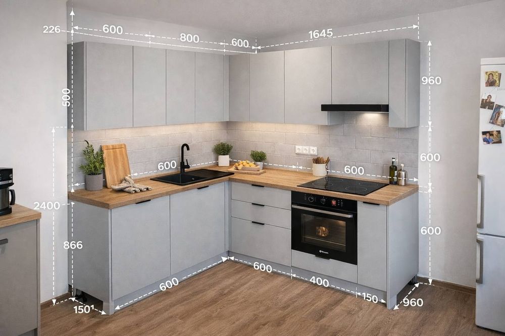 Новая Кухня от BRAMF угловая