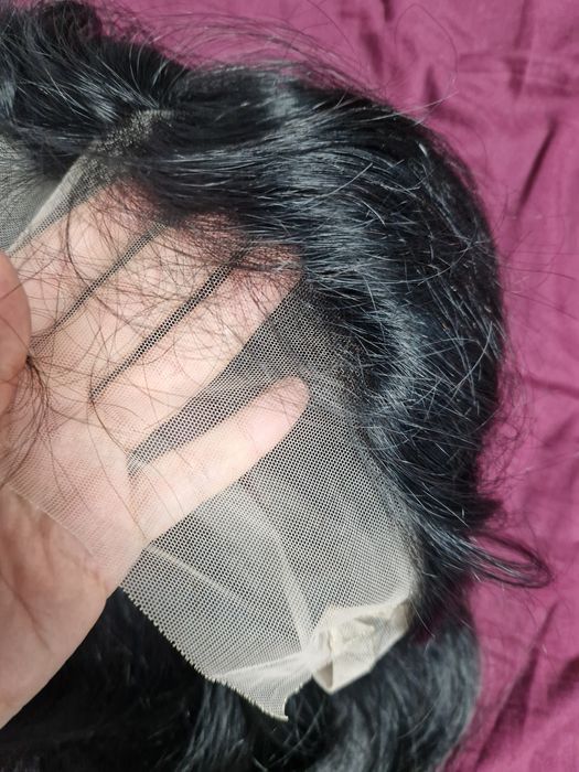 Peruca par natural 100% uman bruneta cupa M mica NOUA