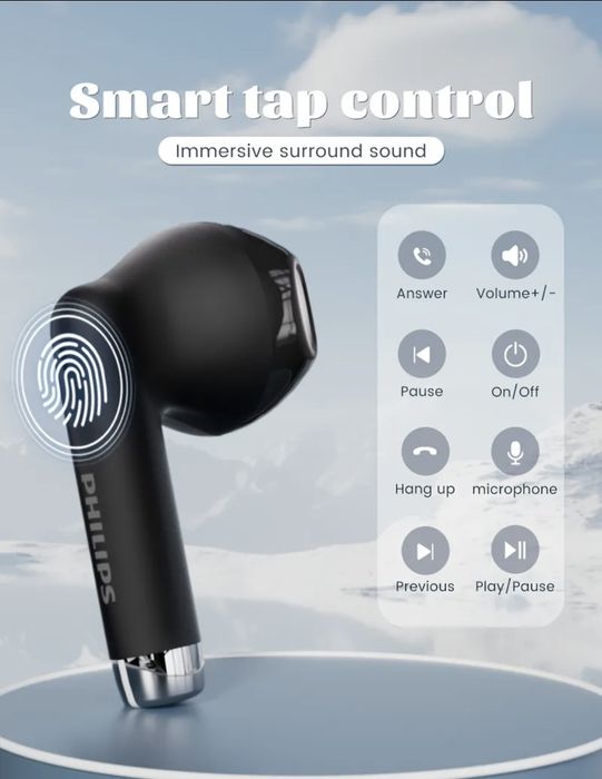 Чисто нови безжични слушалки Philips