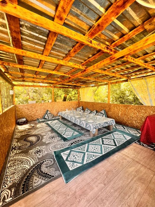 Дача, дом за городом, юрта , тапчан, баня