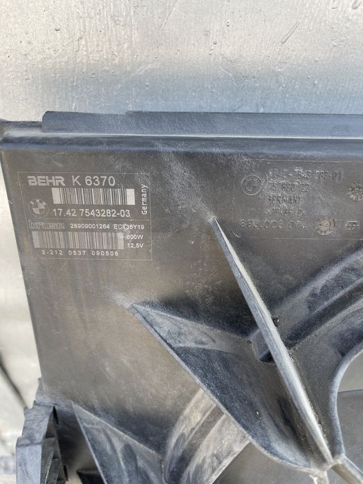 Вентилятор охлаждения на BMW E60 БМВ Е60