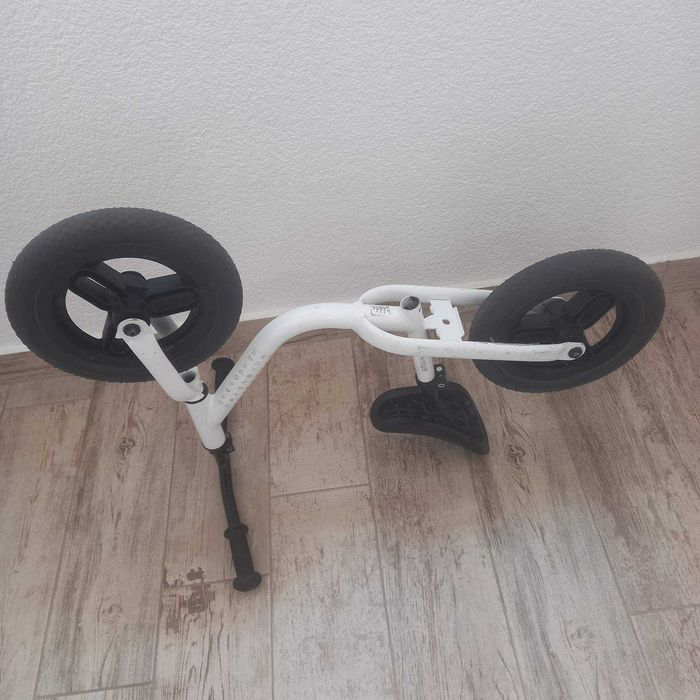 Детски велосипед без педали B TWIN , 10 инча, бяло/ черно