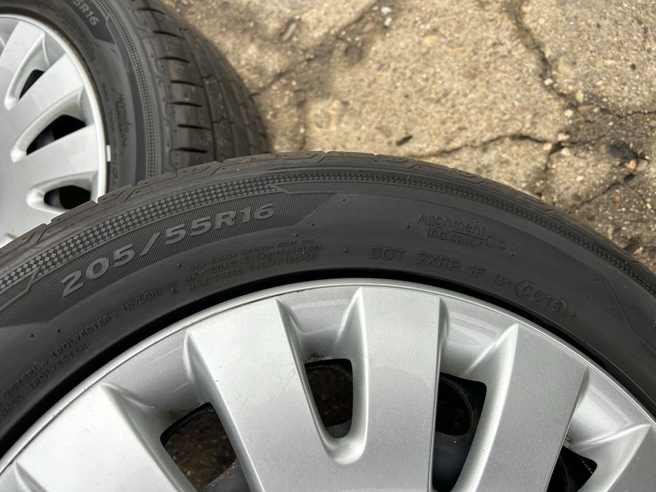 5х112 16 за vw golf 5 pasat touran kadi със летни гуми hankook