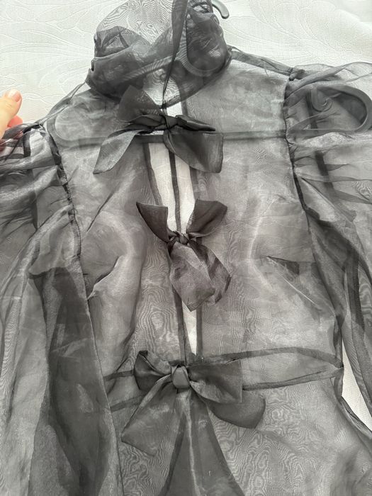 Bluza organza neagra