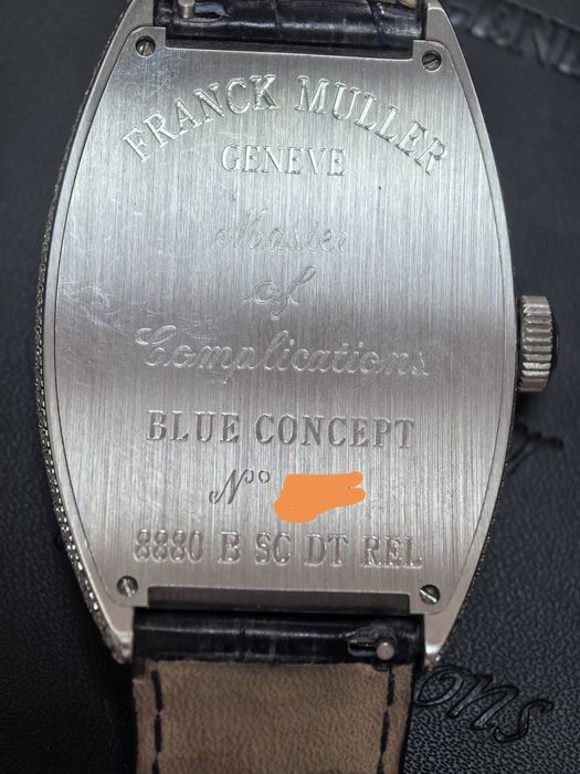 Franck Muller Curvex Blue Concept Diamond Case