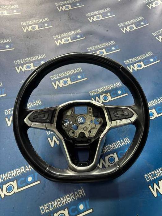 Volan Piele cu Comenzi VW T-Cross Polo Taigo Golf 8 Passat 2020-2024 (Fără Airbag)