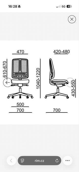 Scaun Ergonomic RIM FLEXi 1104