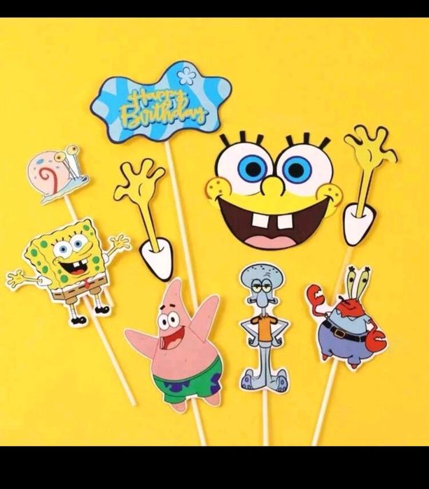 Украса Спондж Боб за рожден ден