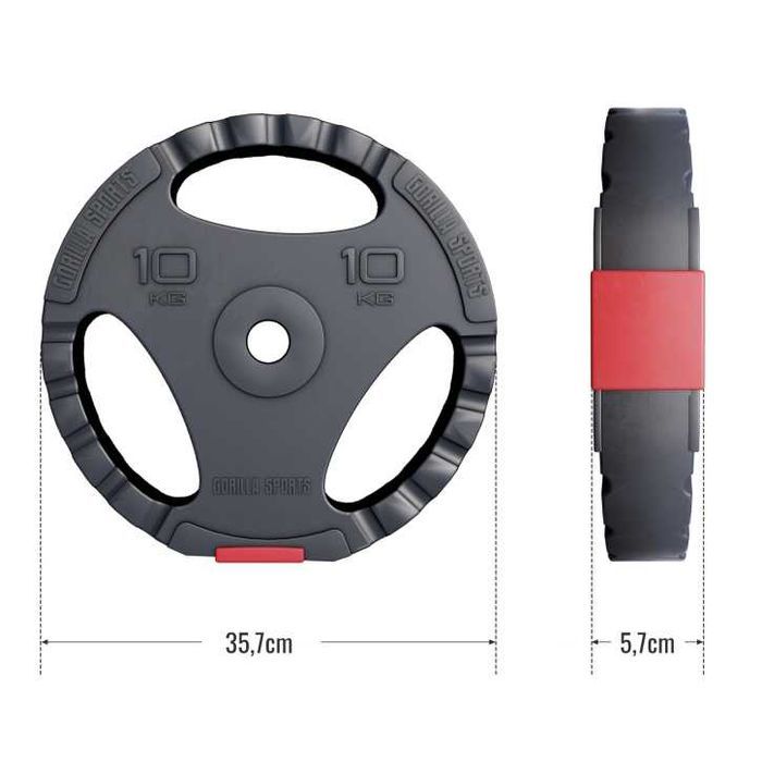 Disc din plastic umplut cu ciment cu prinderi 10 kg 30/31mm