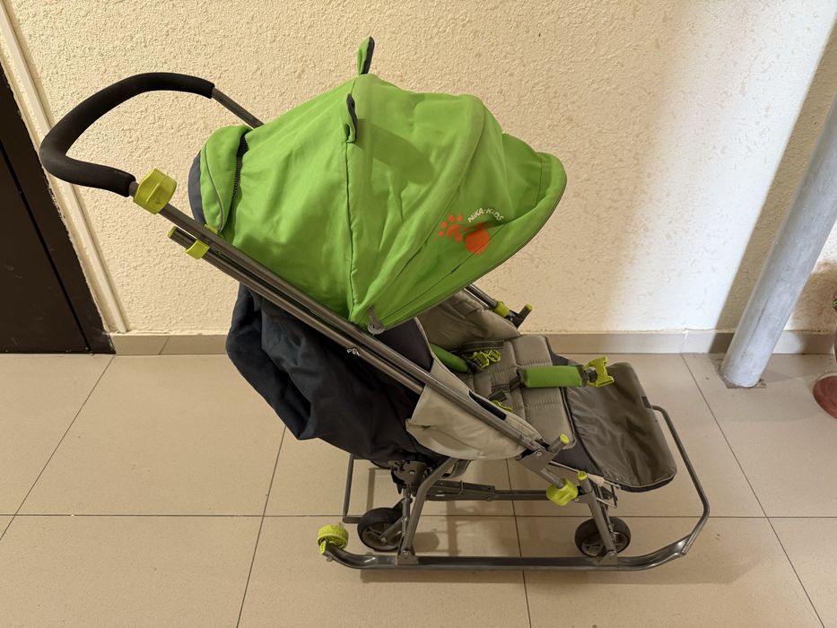 Зимние санки,с колесиками