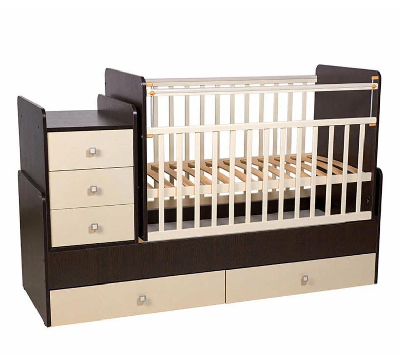 Манеж кровать с матрасом