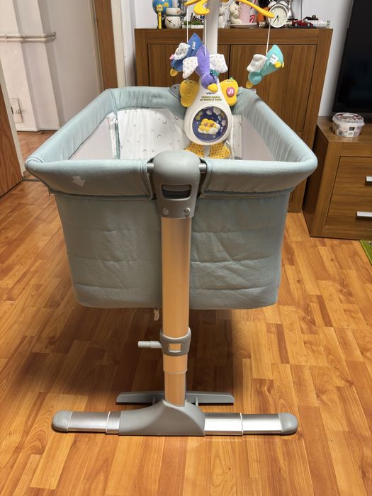 Pătuț bebe Bebe Royal Co-Sleeper – foarte bine întreținut – reglabil – legănare