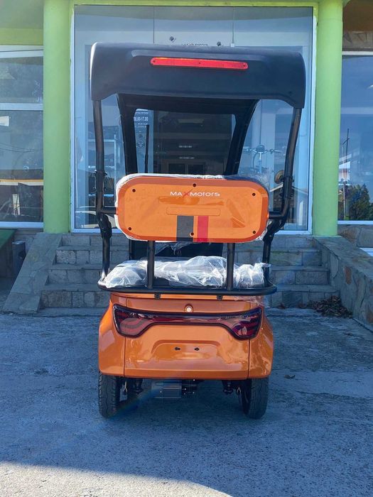 Електрическа триколка с таван MaxMotors 2000W/60V/25AH - ORANGE