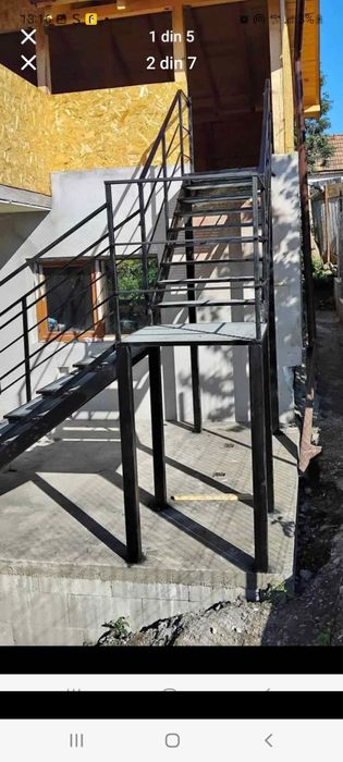 Confectionam scări metalice galvanizate la dimensiunea dorita de clien